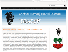 Tablet Screenshot of dragonpoddebice.com.pl